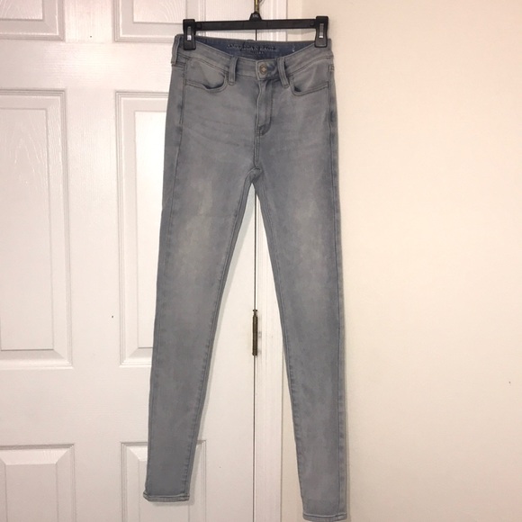 grey american eagle jeans